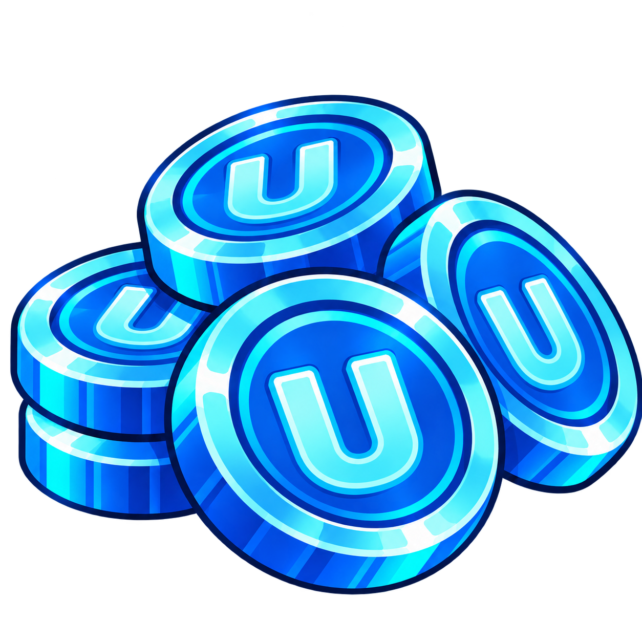 Blue UNVEILED coins